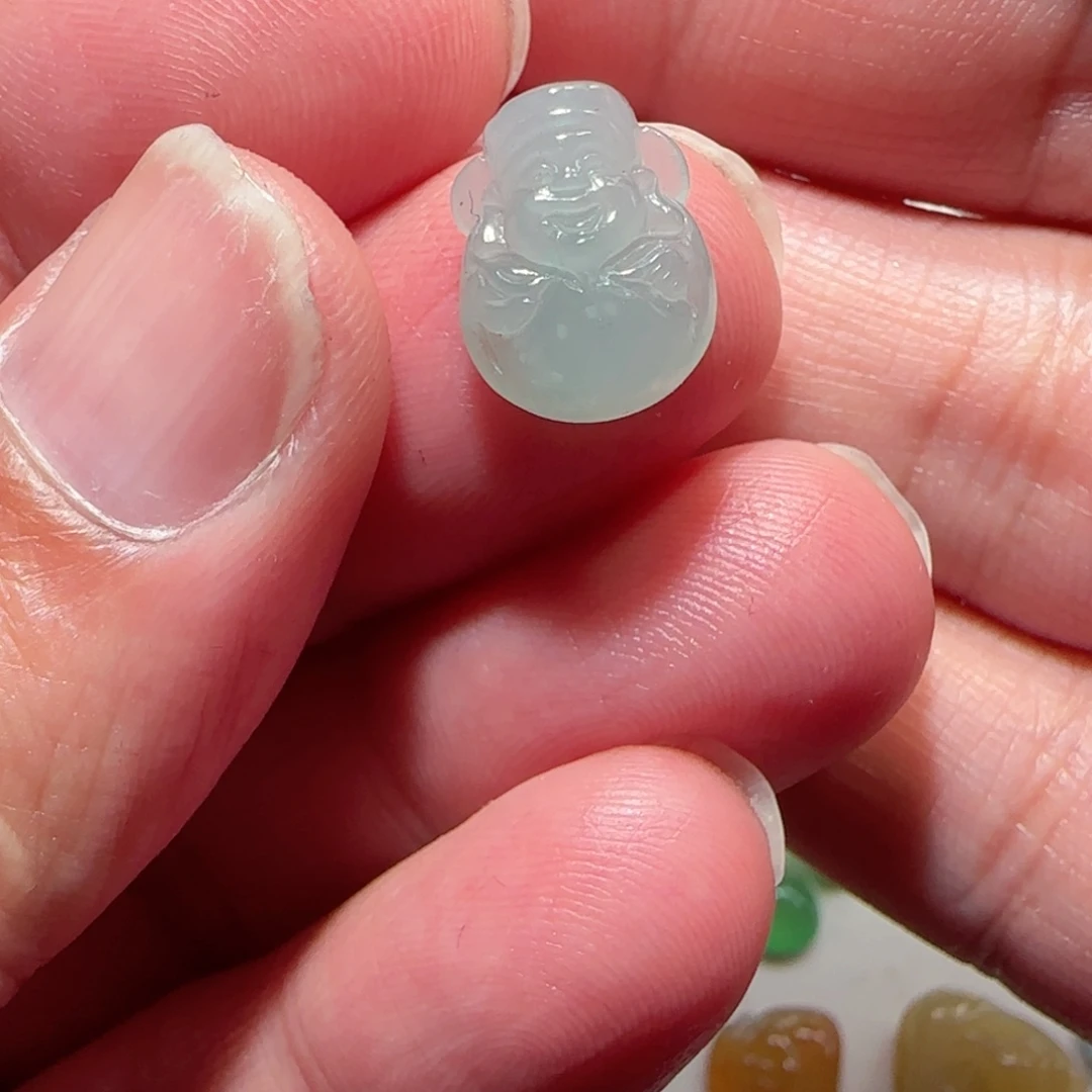 定制翡翠未镶嵌天然翡翠财爷