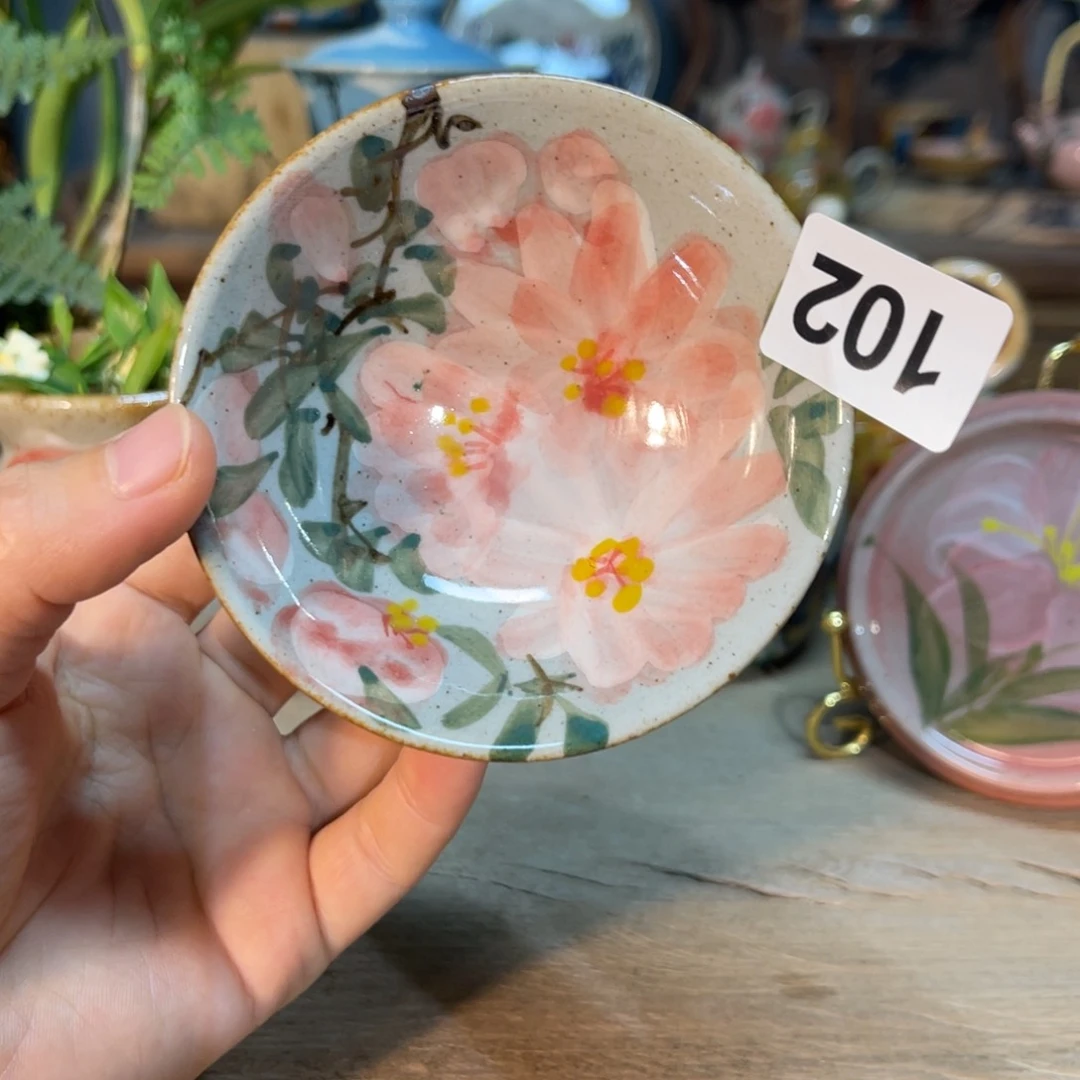 杯素浅陶瓷手工手绘