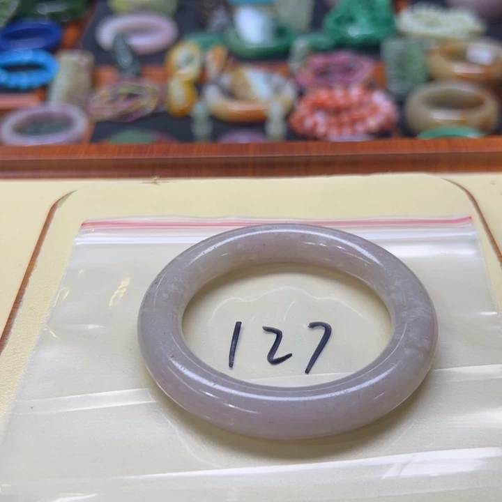 未镶嵌手镯石英质玉粗*127
