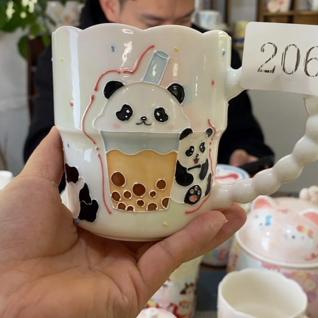 瓷片景德镇釉下彩手绘