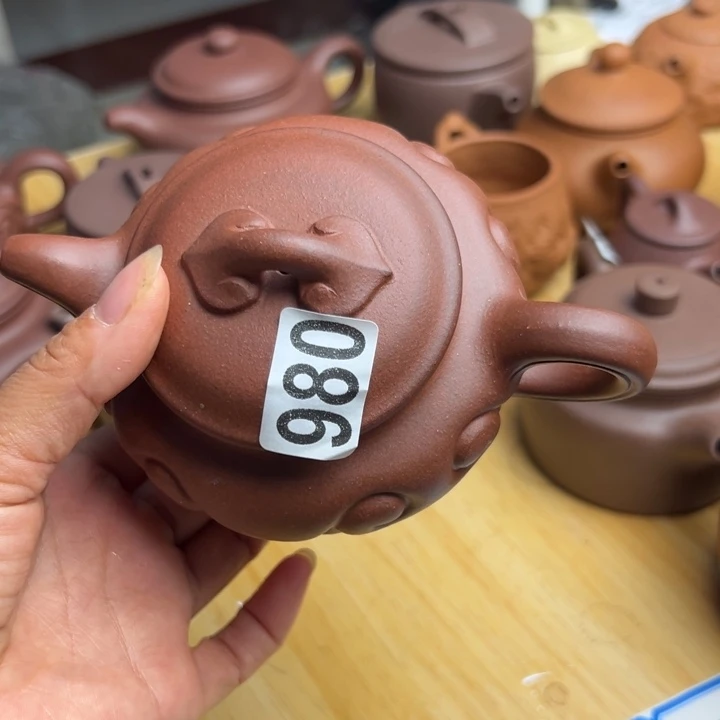 一***顺紫砂茶壶底槽清瑕疵240