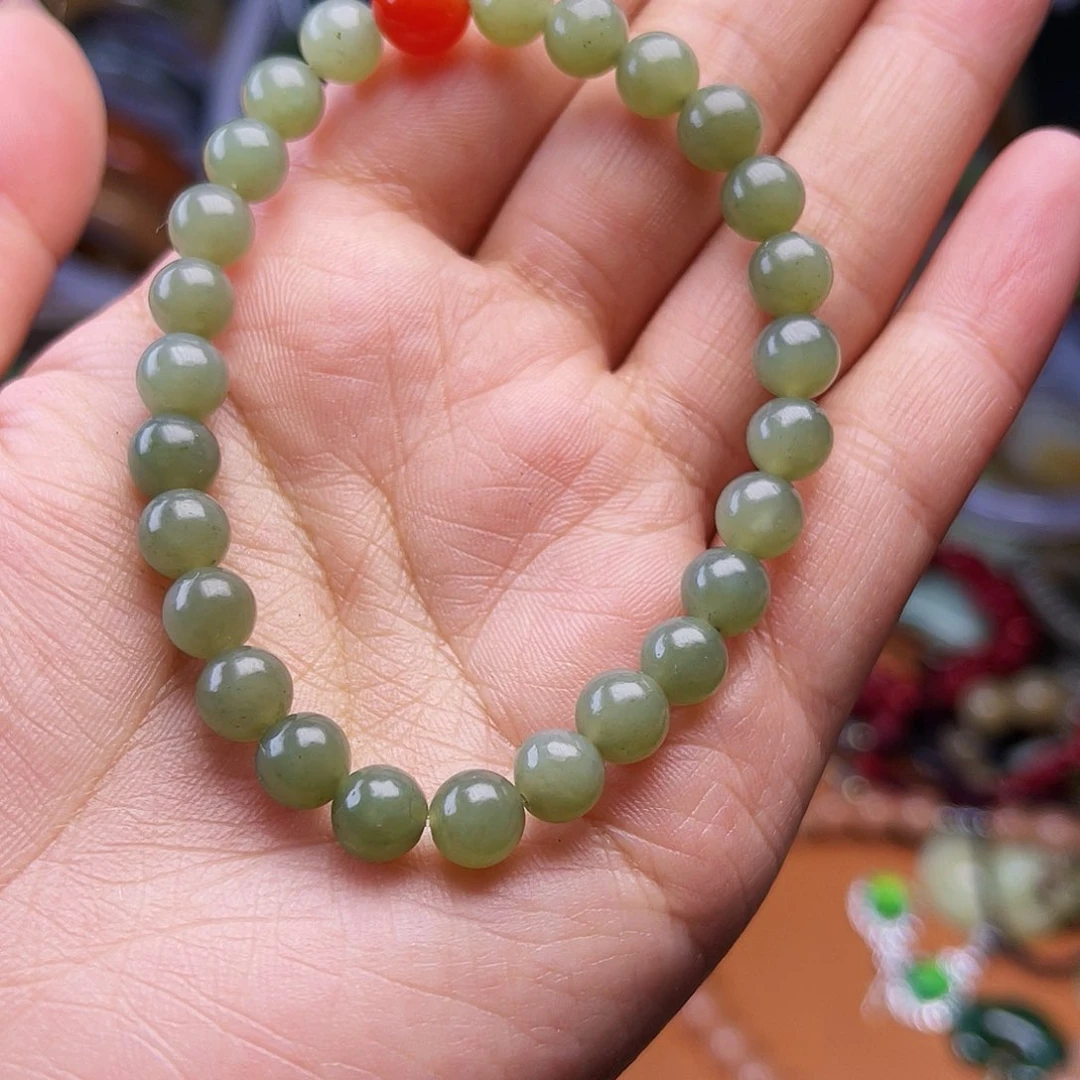 未镶嵌蛇纹石玉颈饰