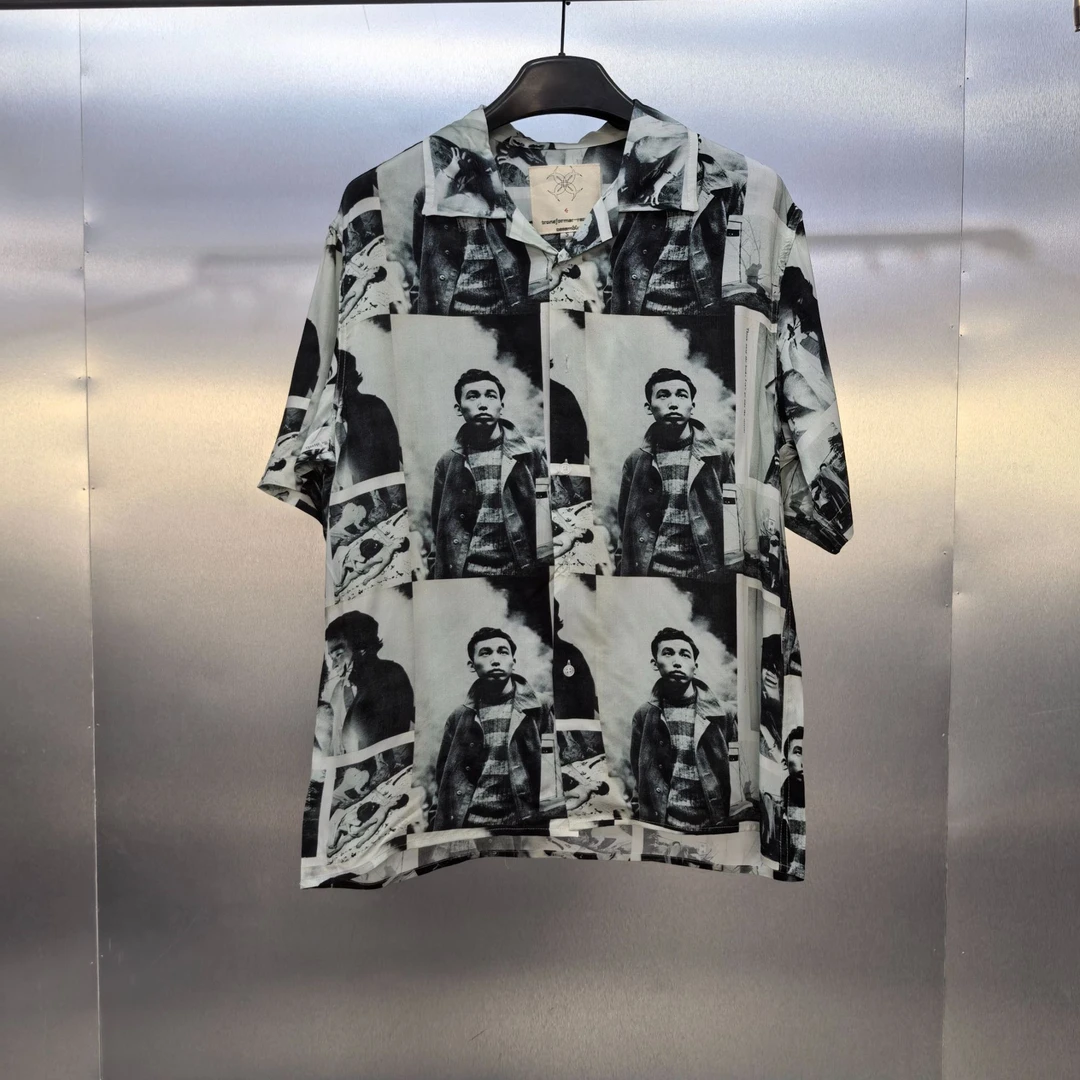 K05-40325-TRA春秋季满人物印花时尚衬衫