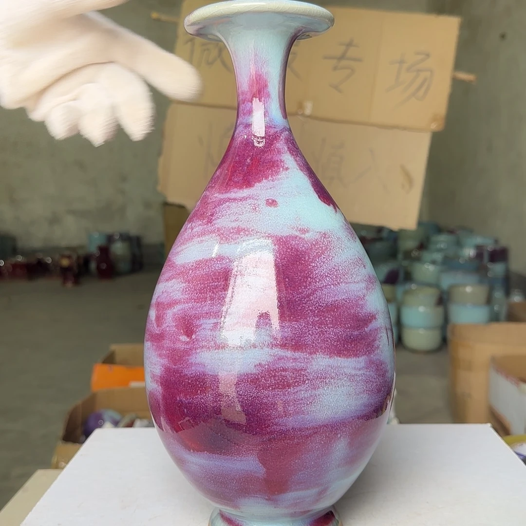 摆件陶郑家钧窑摆件微