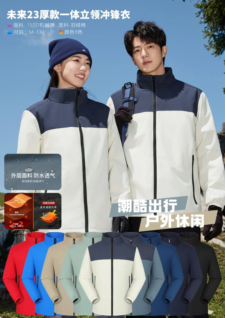 2025新款冬季立领羽绒棉冲锋衣