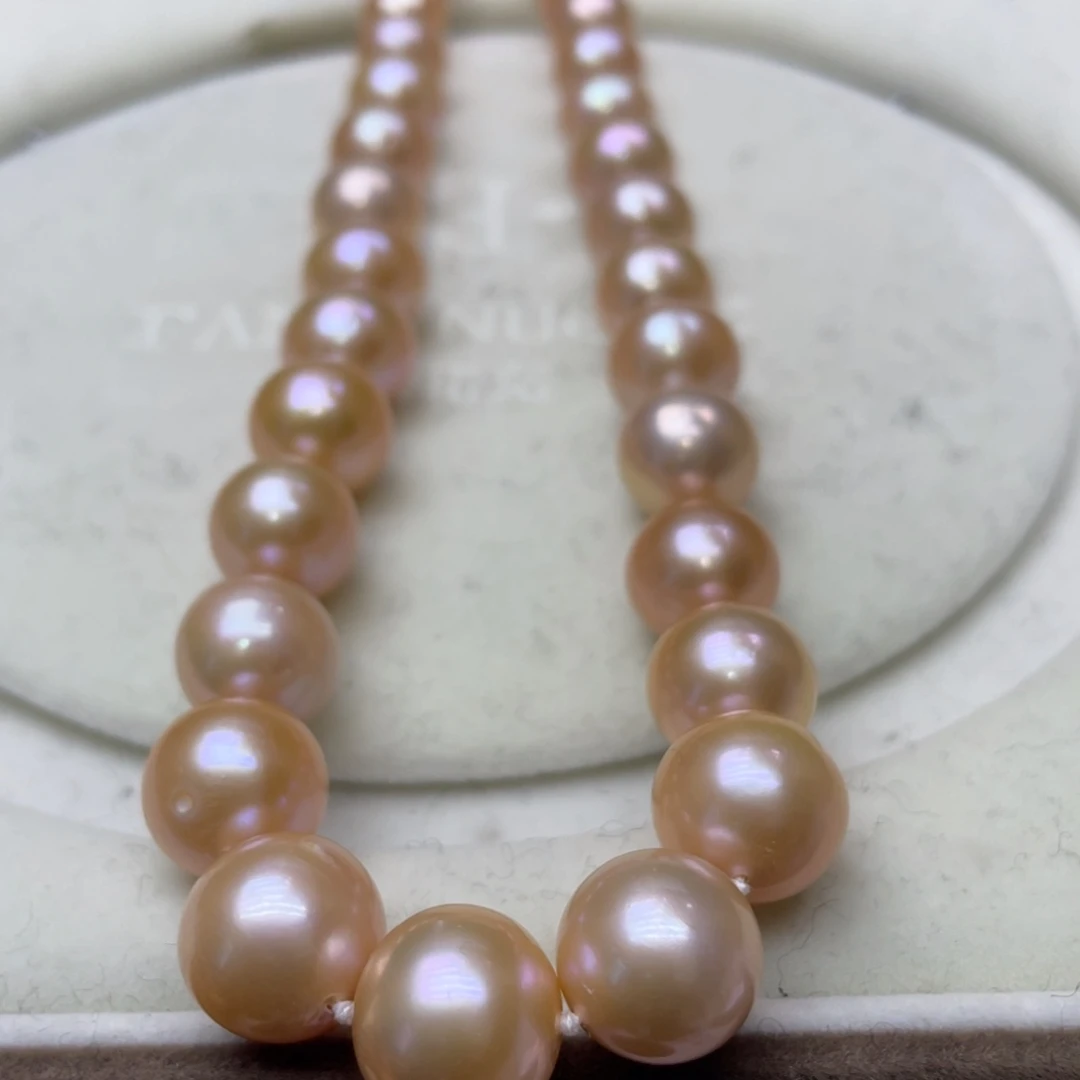 淡水珍珠银S925镶嵌颈饰10-13