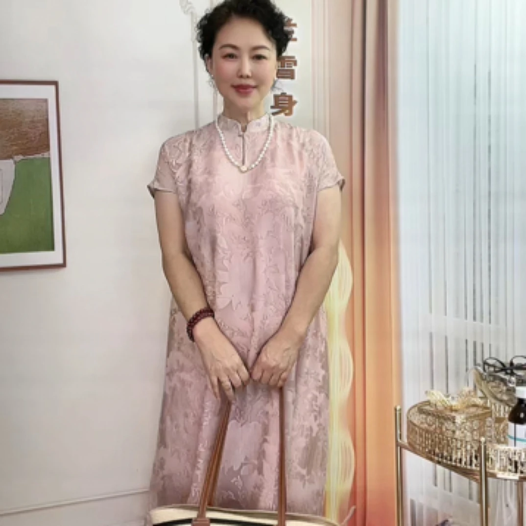 【兰姐推荐】雅·气质时尚刺绣收腰显瘦连衣裙（6. 18特惠）