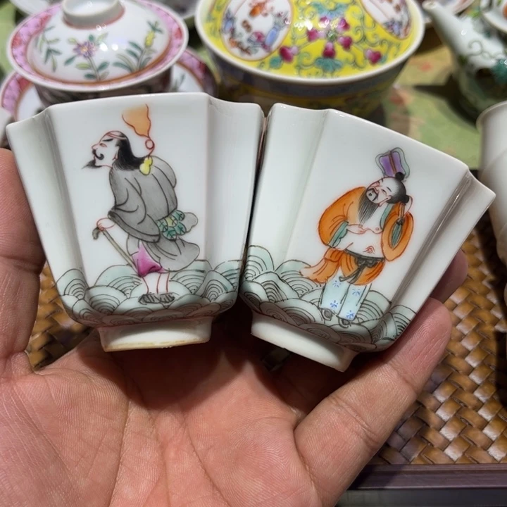 纯手绘精品盖碗杯
