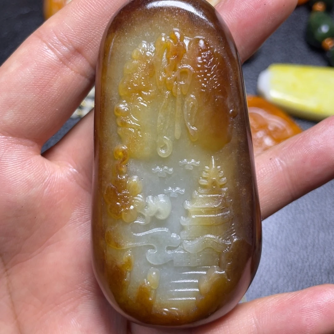和田玉未镶嵌颈饰