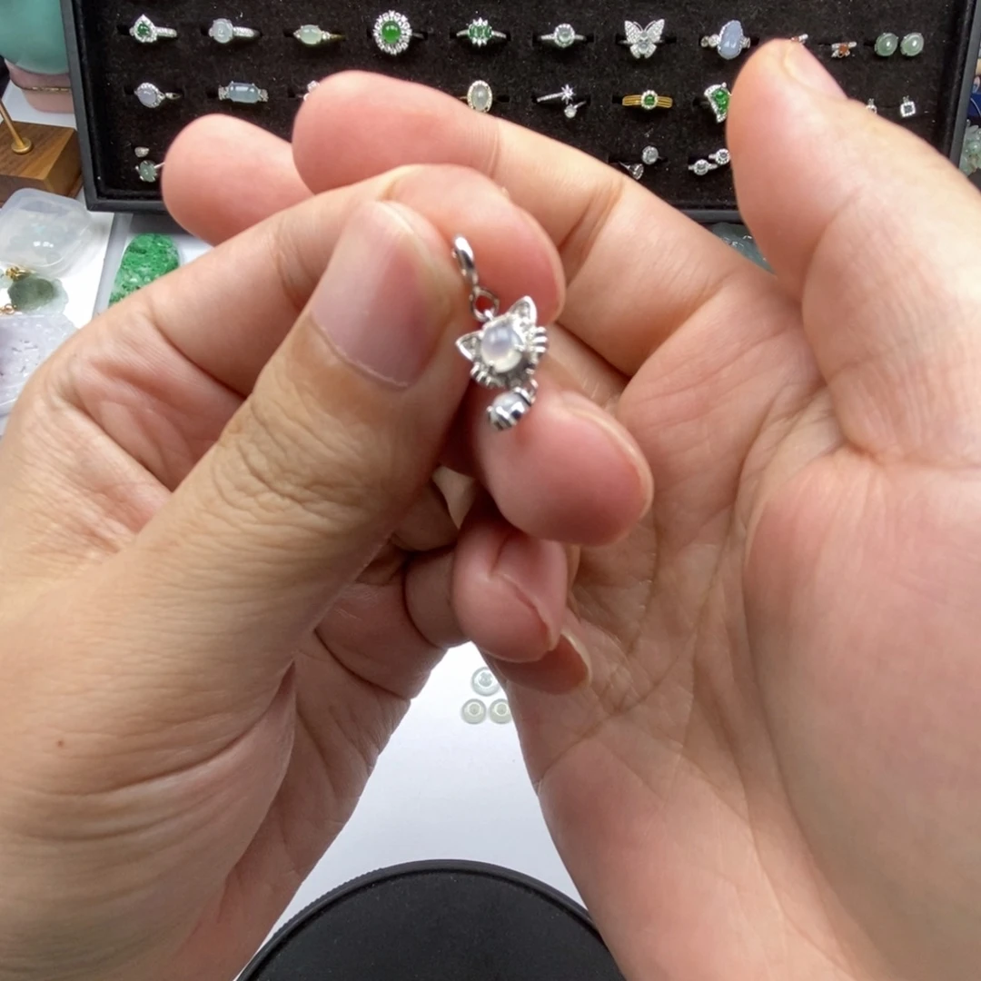 翡翠银S925镶嵌颈饰