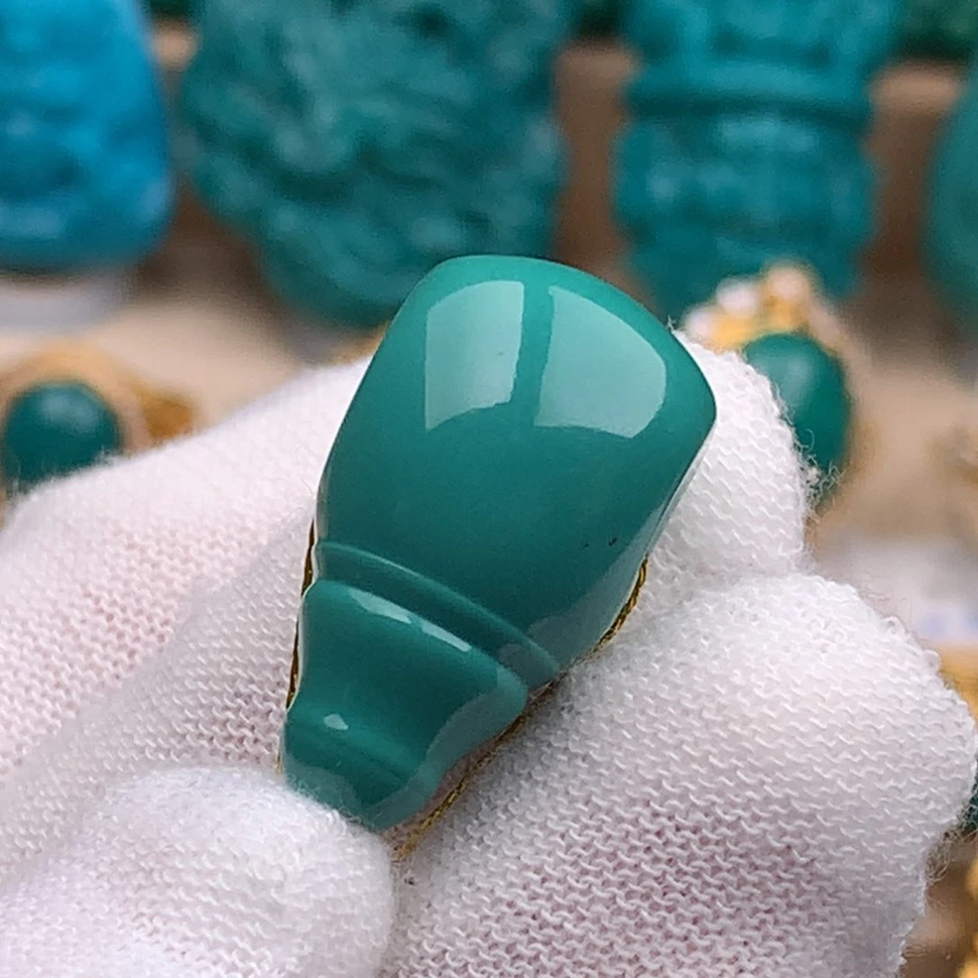 未镶嵌绿松石珠宝奇石13mm
