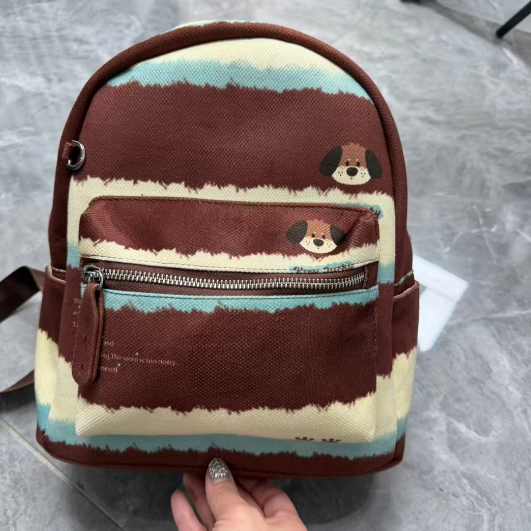 圣利威韩版新款双肩包可爱卡通图案大容量大学生休闲时尚百搭女包