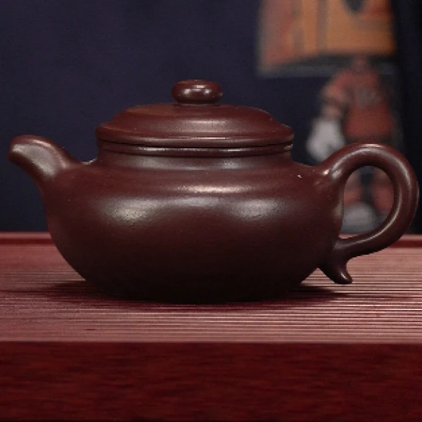 卲映华-仿古 老紫泥 240cc 紫砂茶壶
