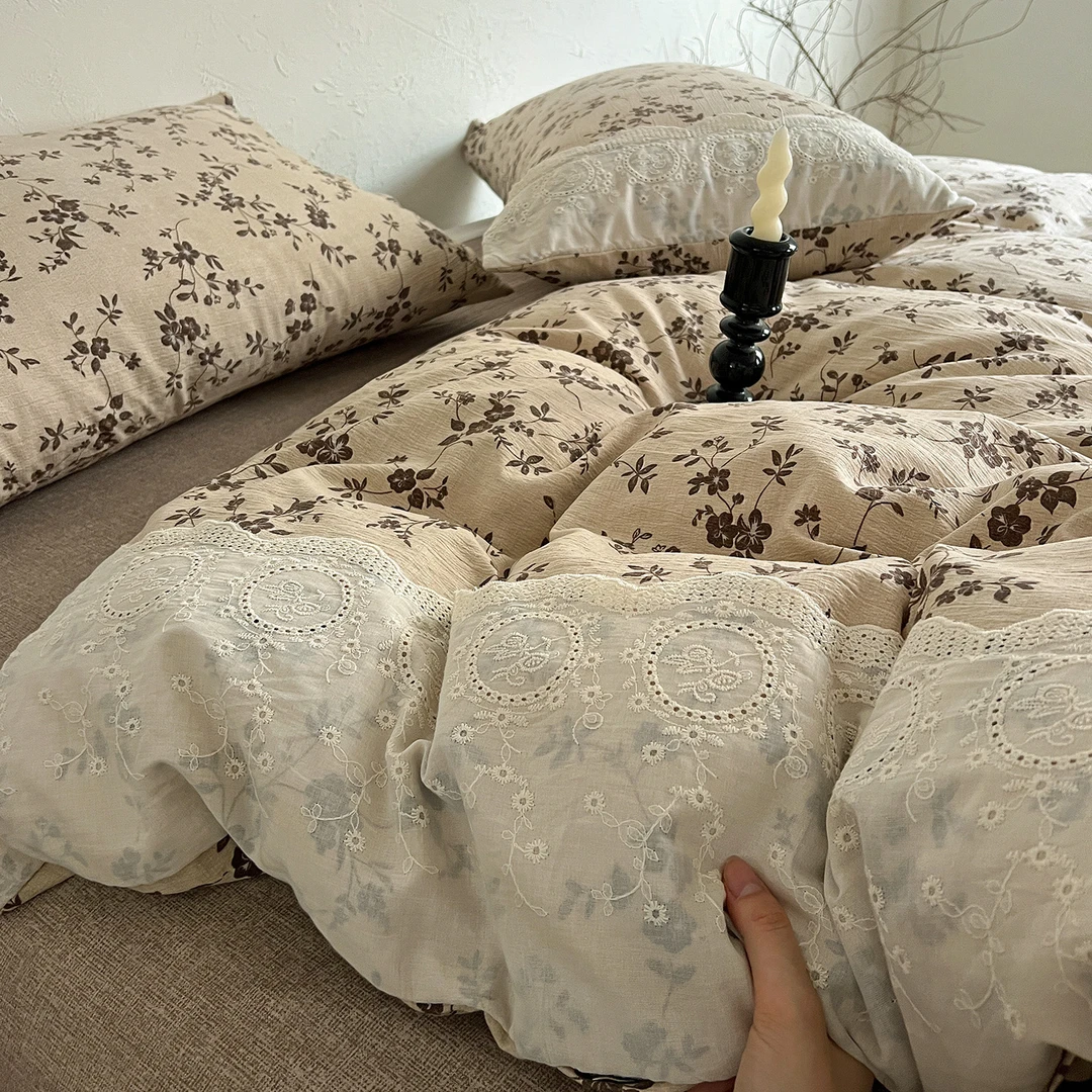 SEONRAN/森岚双层纱床品四件套夏被四件套