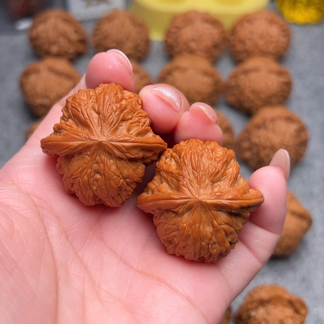 把件文玩核桃精品磨盘狮子头38全品肚38