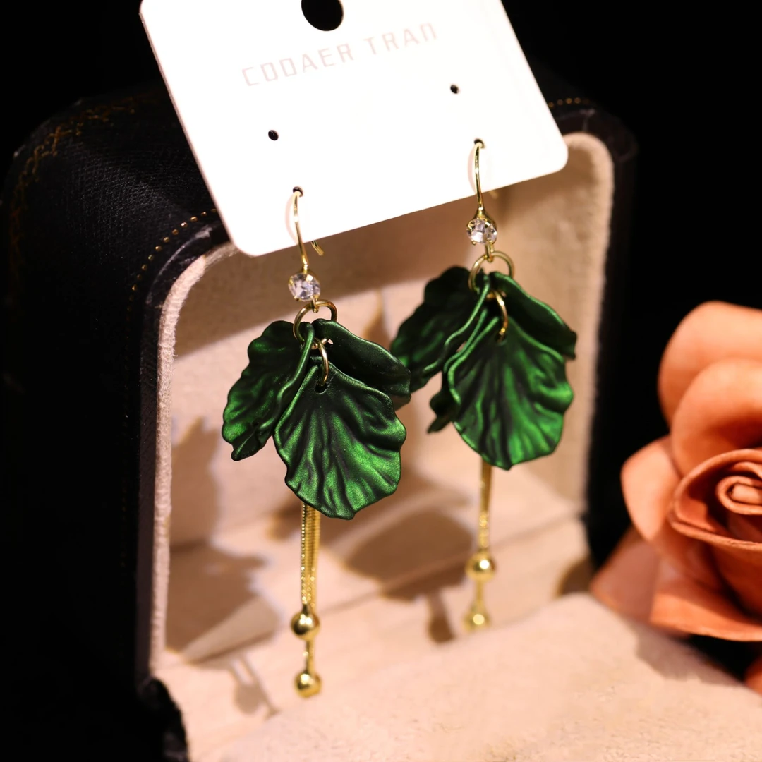 铜合金耳饰 【林誉】轻奢时速气质百搭高级小众设计感耳饰RH1099