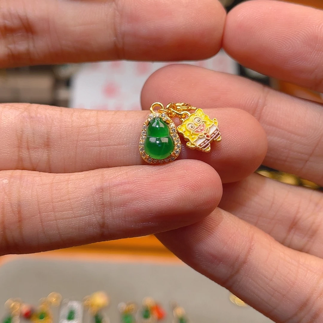 翡翠银S925镶嵌颈饰