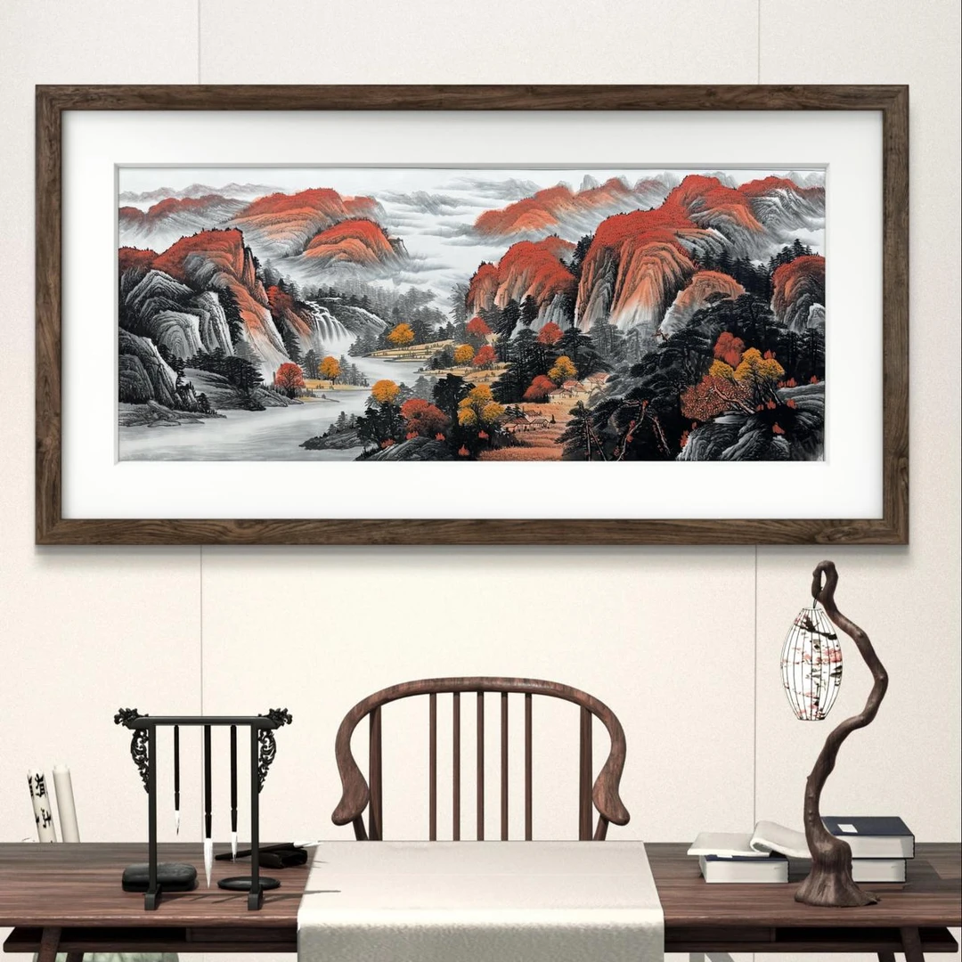 【山水画】欧阳宾亲笔280cm*110cm手绘（29）