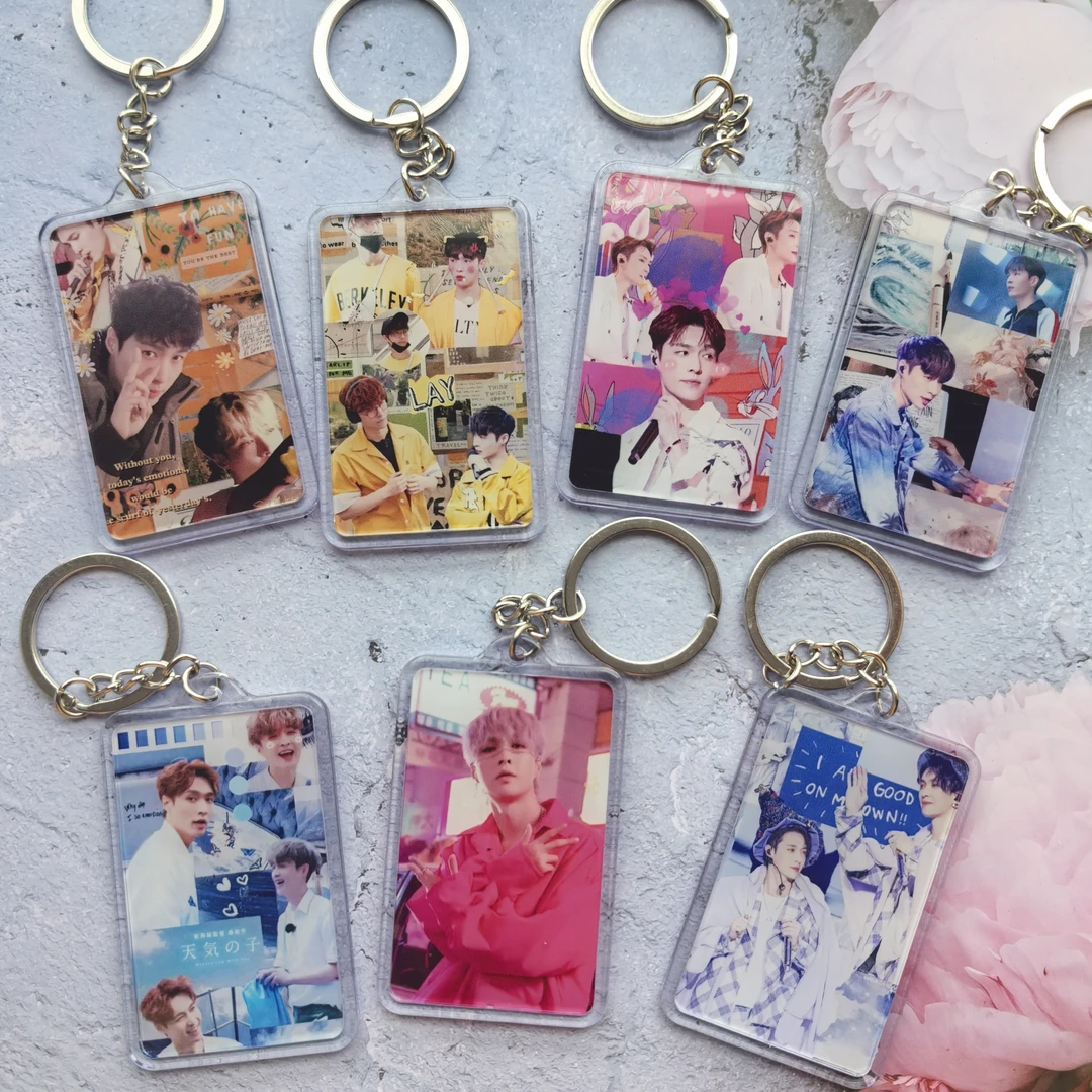 张艺兴周边钥匙扣汽车扣卡牌式锁匙扣行李牌包包挂件礼物