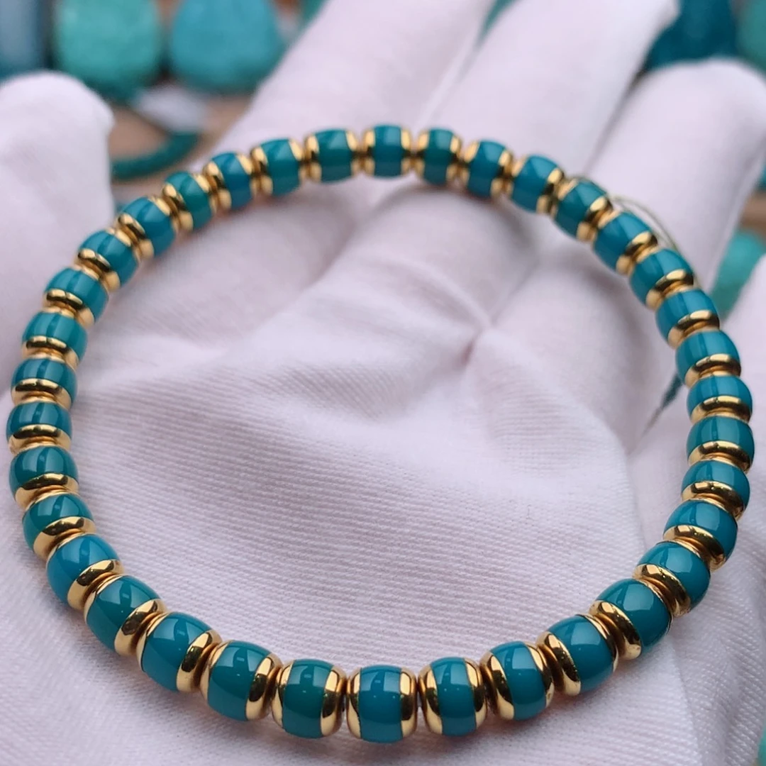 18K金镶嵌绿松石珠宝奇石