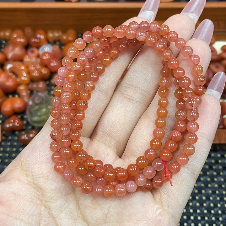 南红玛瑙未镶嵌颈饰多圈
