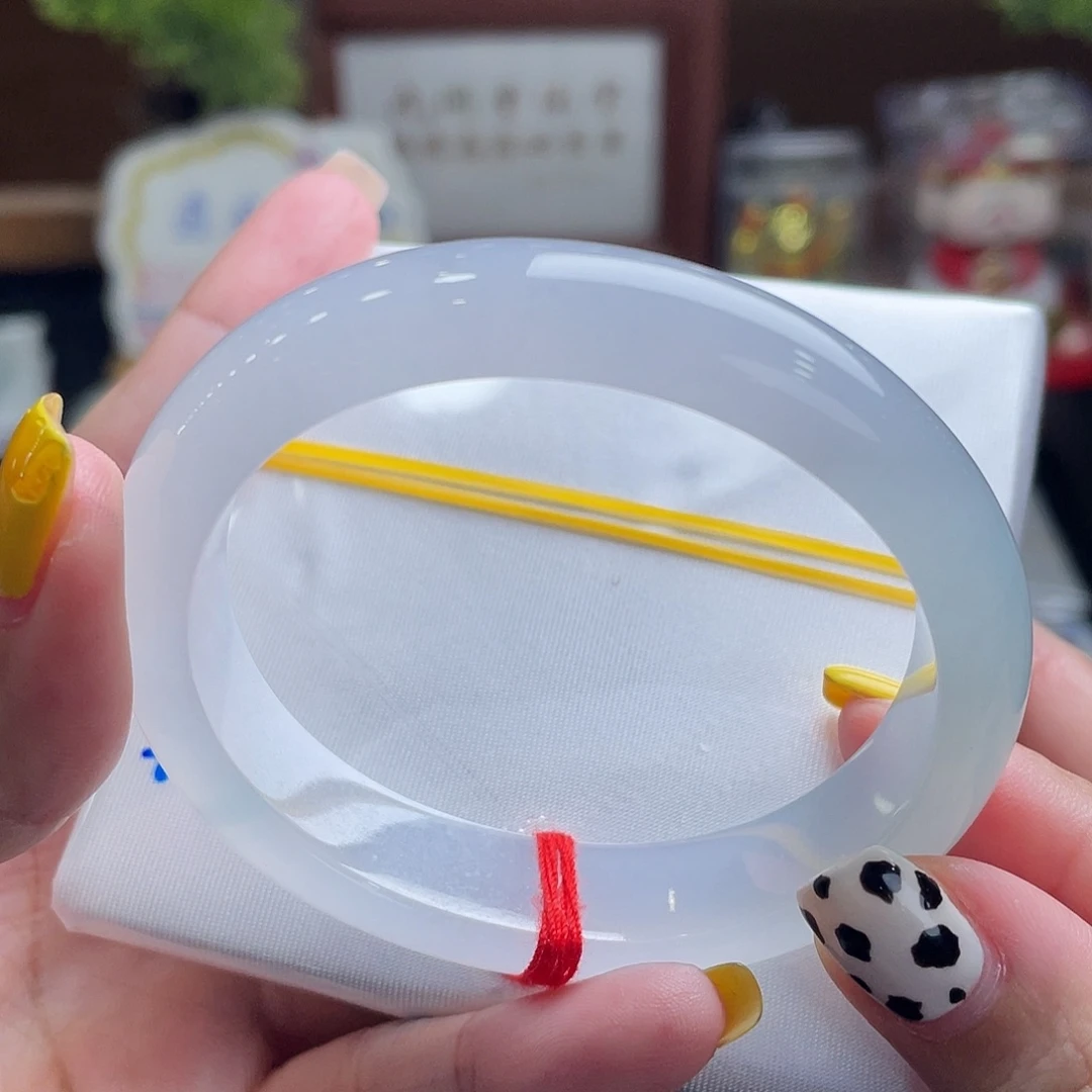 翡翠手镯未镶嵌53.3贵妃冰透纯