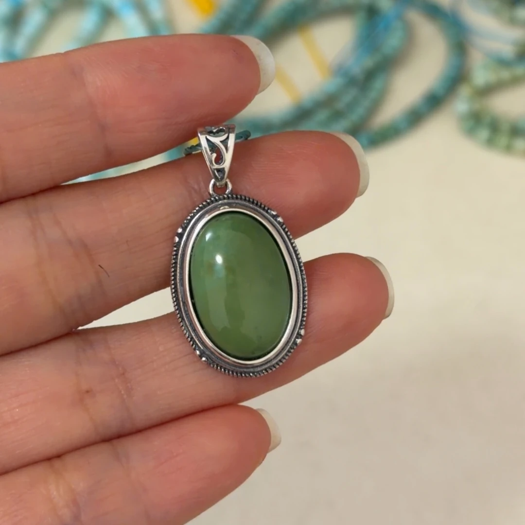 绿松石银S925镶嵌