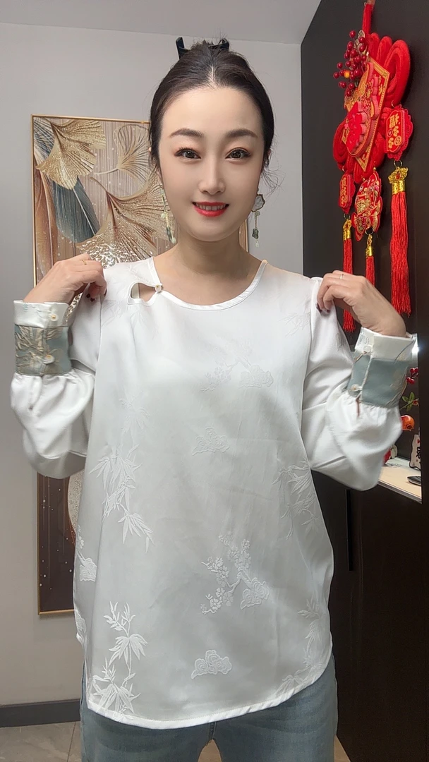 唐装上衣女新中式女装新款改良汉服中国风衬衫