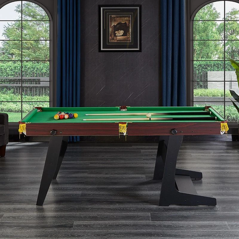 成人儿童可折叠标准台球桌家用室内桌球台多功能案子小型美式八成