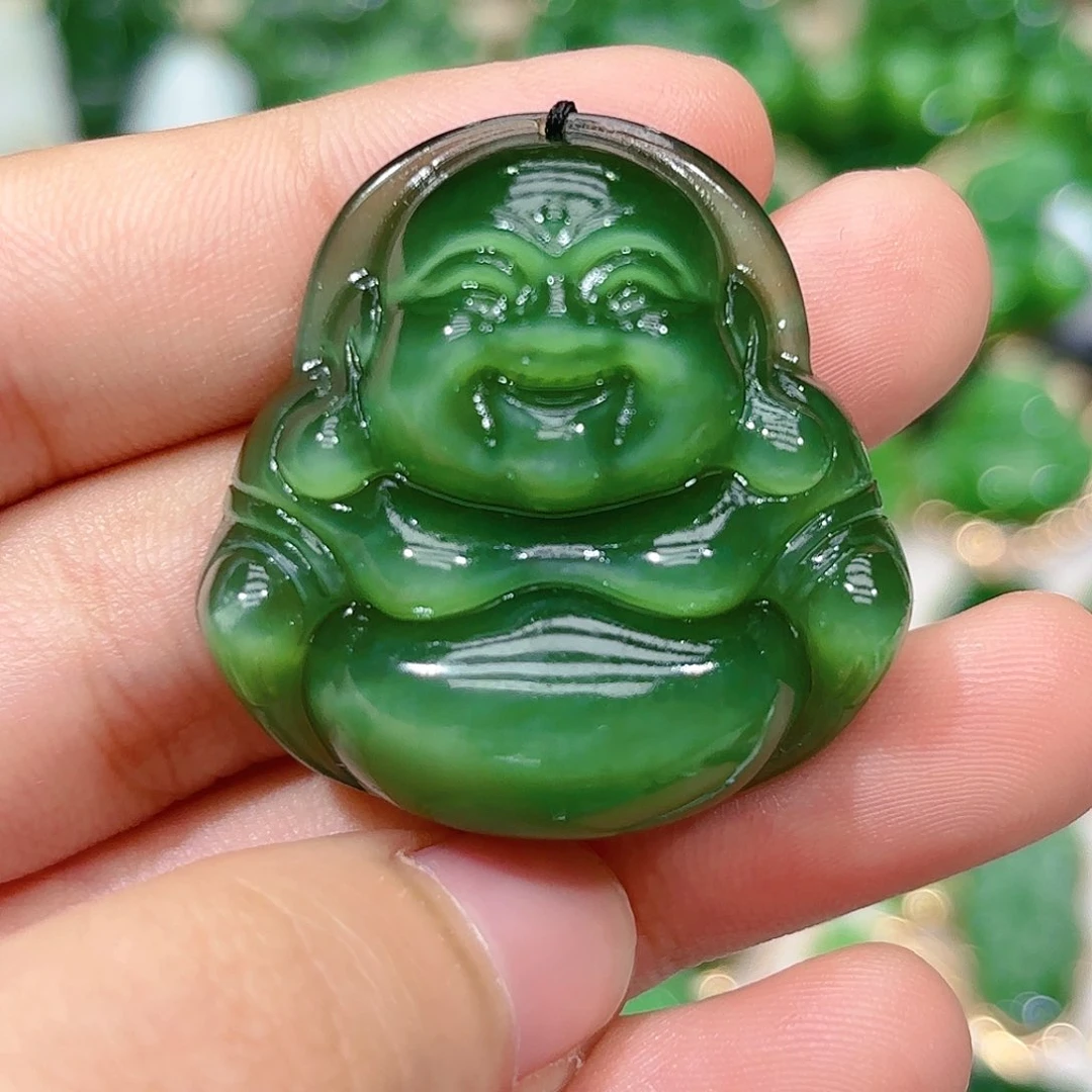 和田玉（碧玉）颈饰未镶嵌