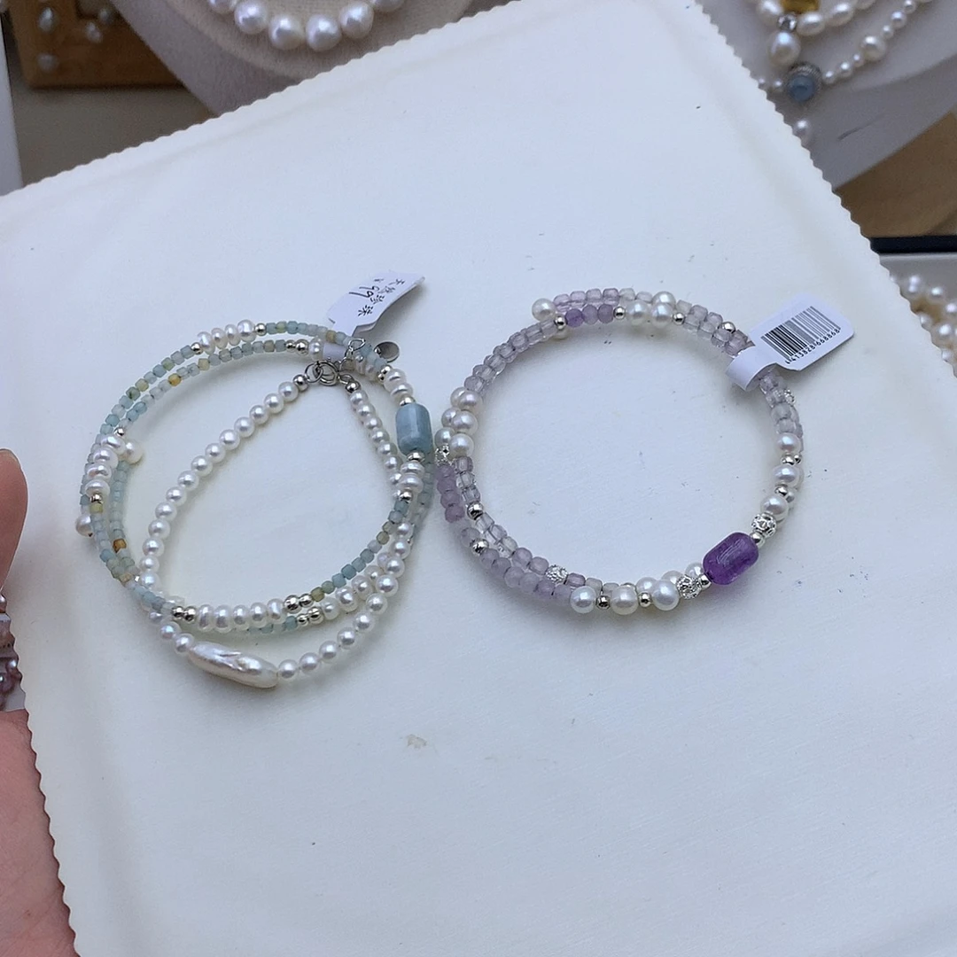 合金手绳淡水珍珠