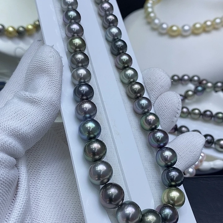 银S925镶嵌海水珍珠颈饰