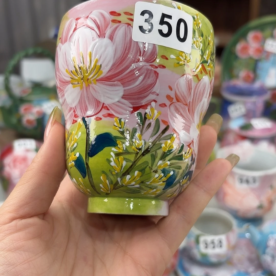 景德镇手绘高温釉下彩陶瓷茶具