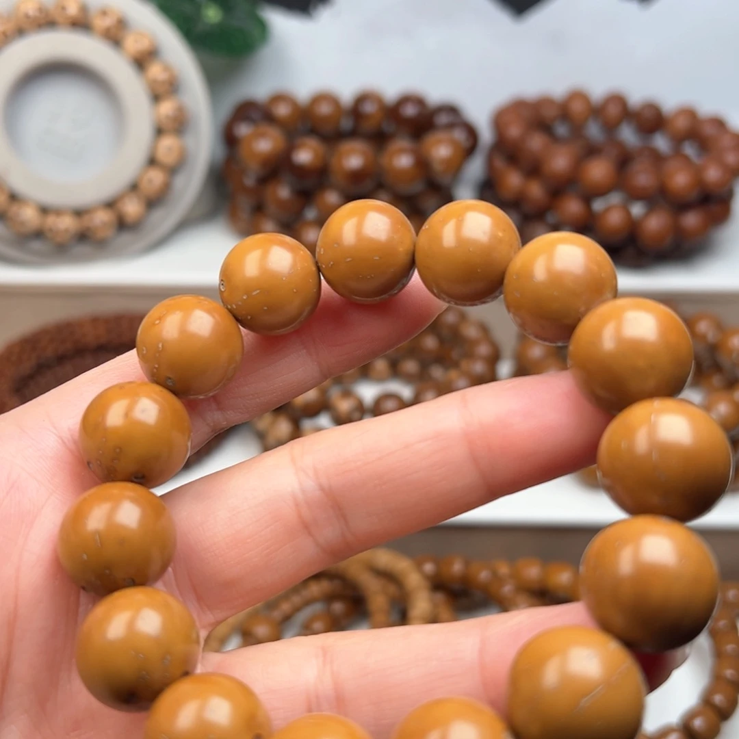 紫金鼠手串听*丶15.5光珠手串