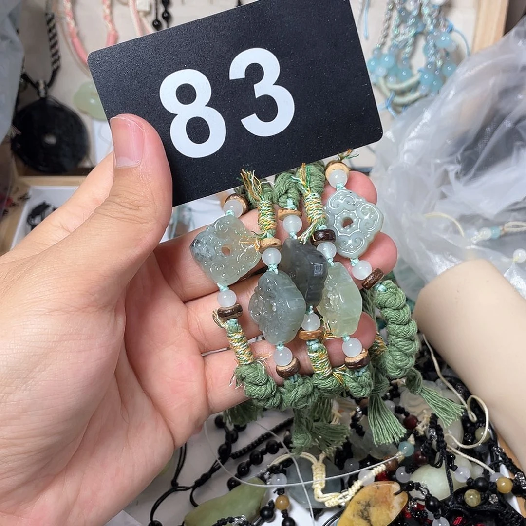 蛇纹石玉手链合金