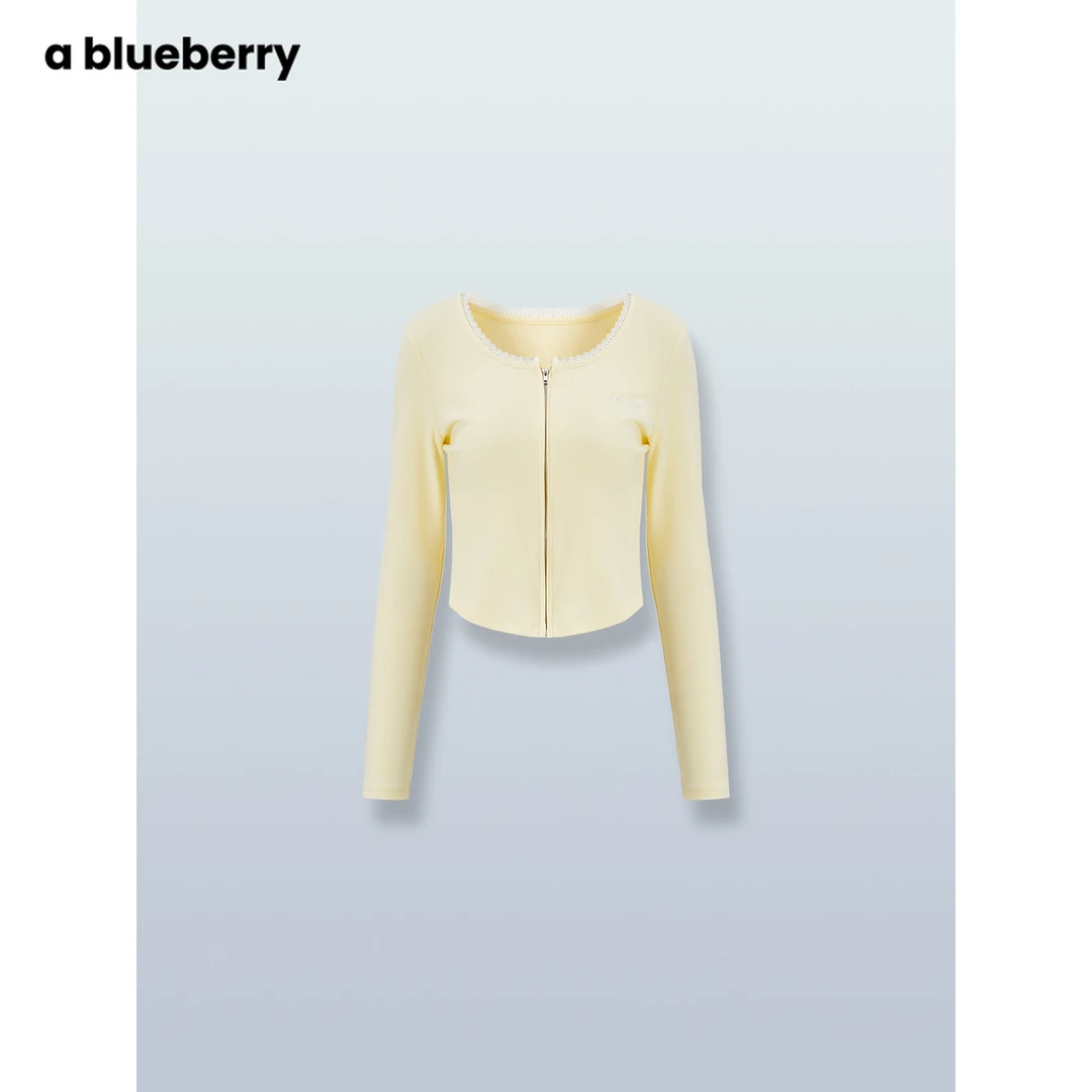 ablueberry花边长袖T恤BAC110