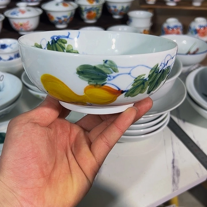 瓷景德镇手工手绘陶瓷口径