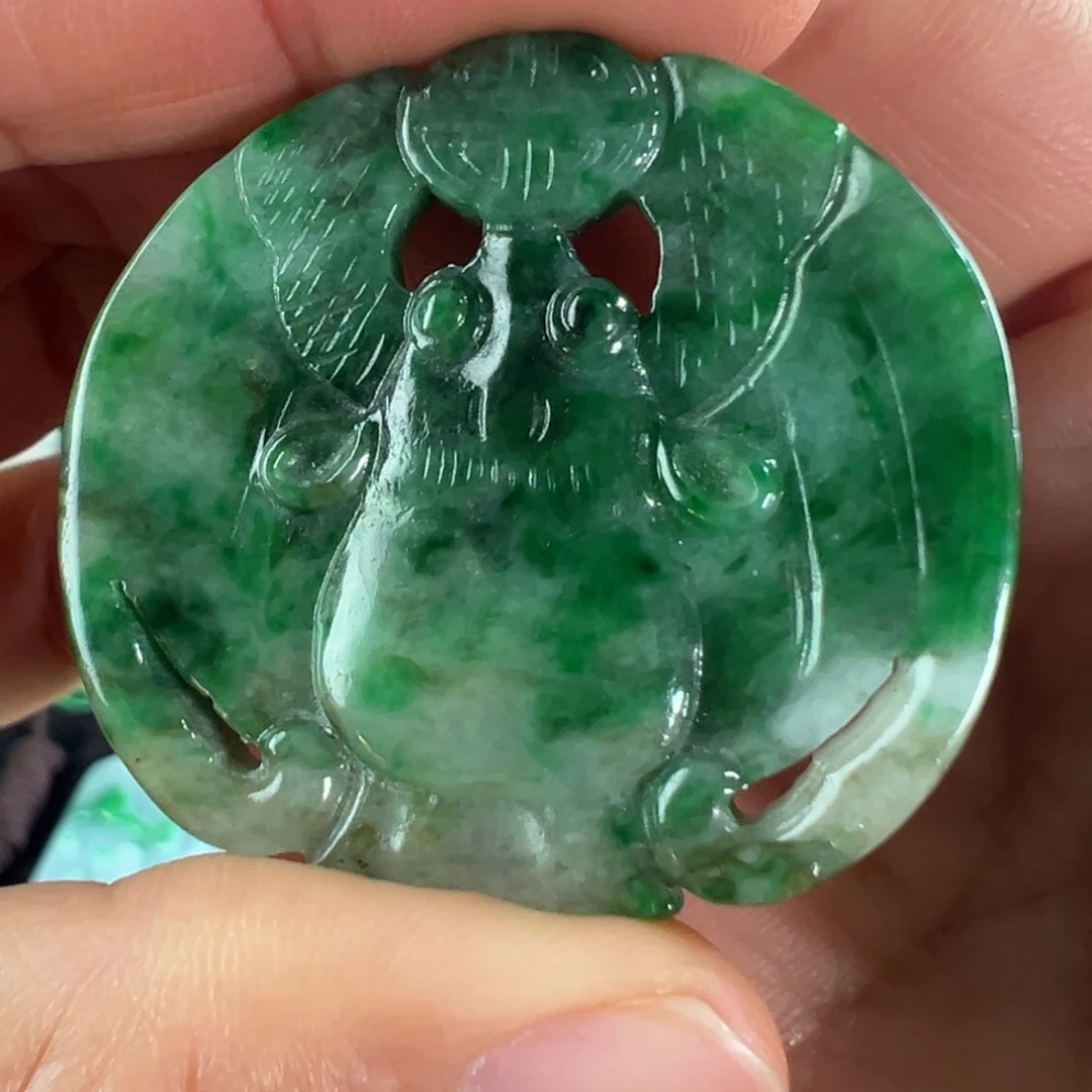 翡翠未镶嵌手镯天然翡翠挂件