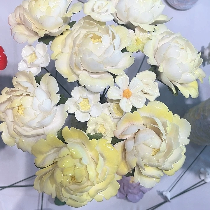 正品陶瓷手工花花