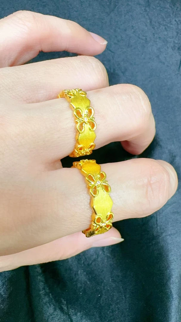 合金戒指 (防敏敏)鸳尾繁花戒指