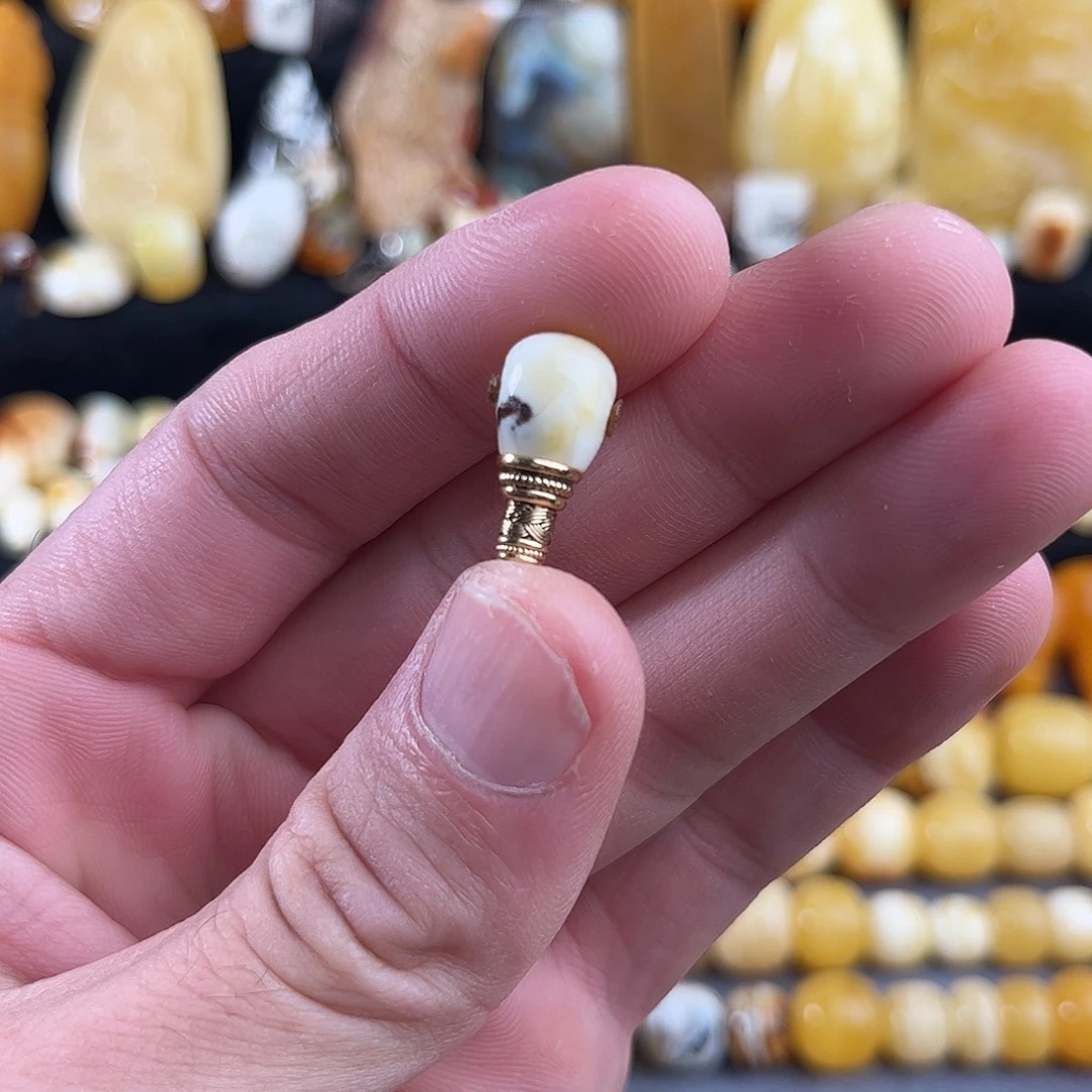 蜜蜡银S925镶嵌珠宝奇石