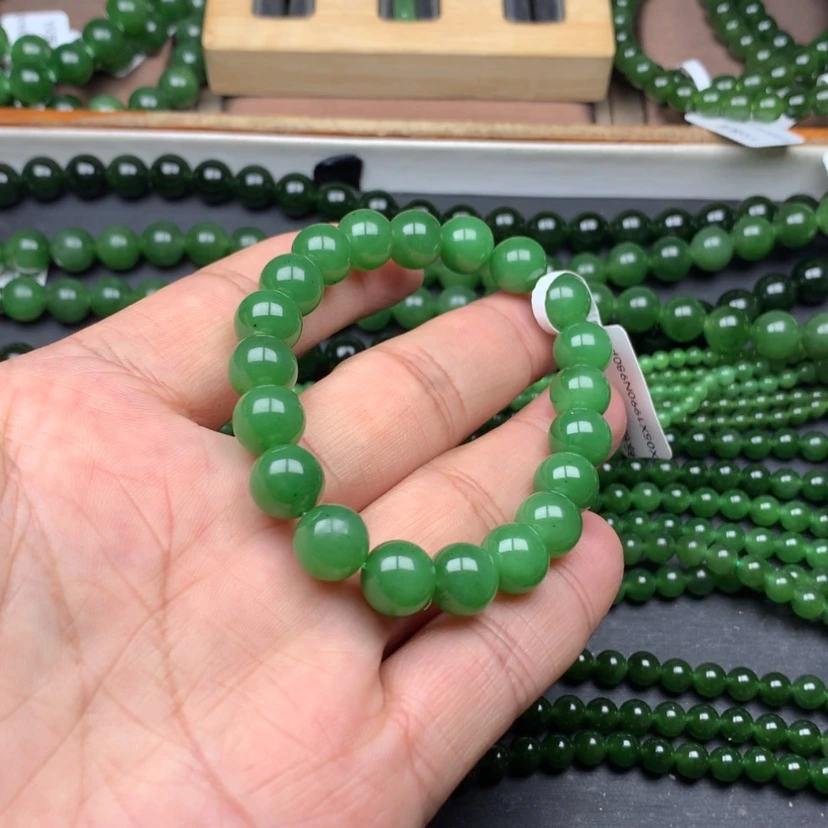 【闪购商品】未镶嵌手链和田玉（碧玉）10