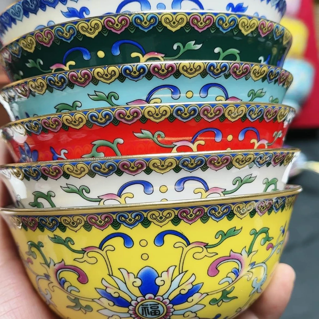 【闪购商品】珐琅4.5英寸碗6个………..