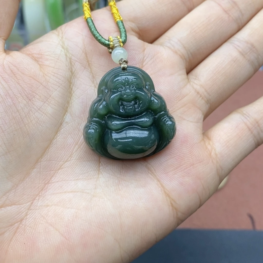 和田玉未镶嵌吊坠(不含链)