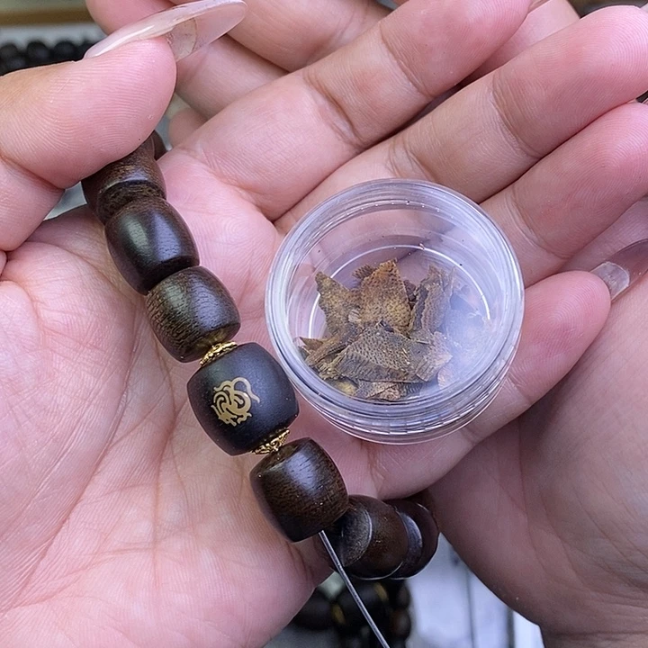 沉香沉香碎屑布*班越南芽庄白棋楠1.2桶珠