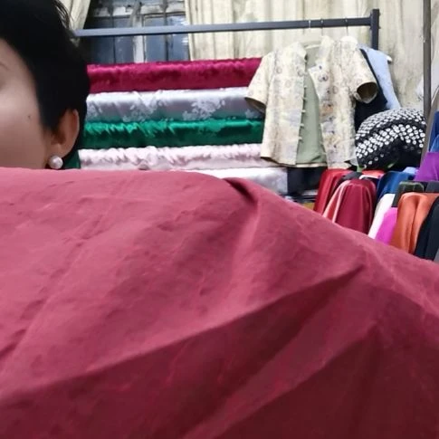 蚕丝3米龟文香云纱布料红