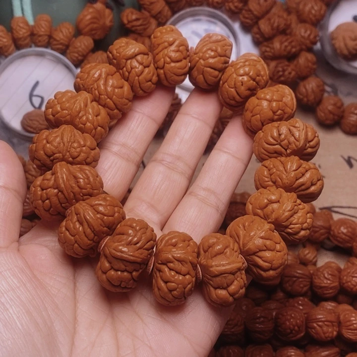 @***宋手串文玩核桃龙纹桃核