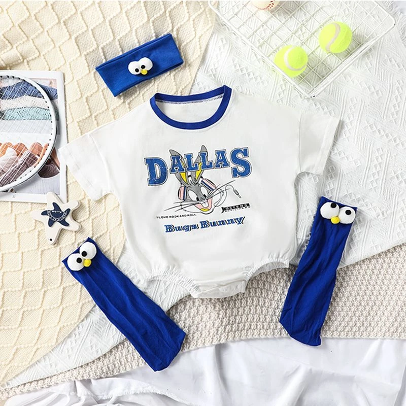 新疆乌市发货婴儿三角包屁衣夏季装短袖哈衣连体衣宝