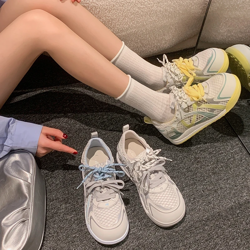 贾不假德训鞋女2025新款夏季潮流百搭学生轻便增高透气舒适休闲鞋