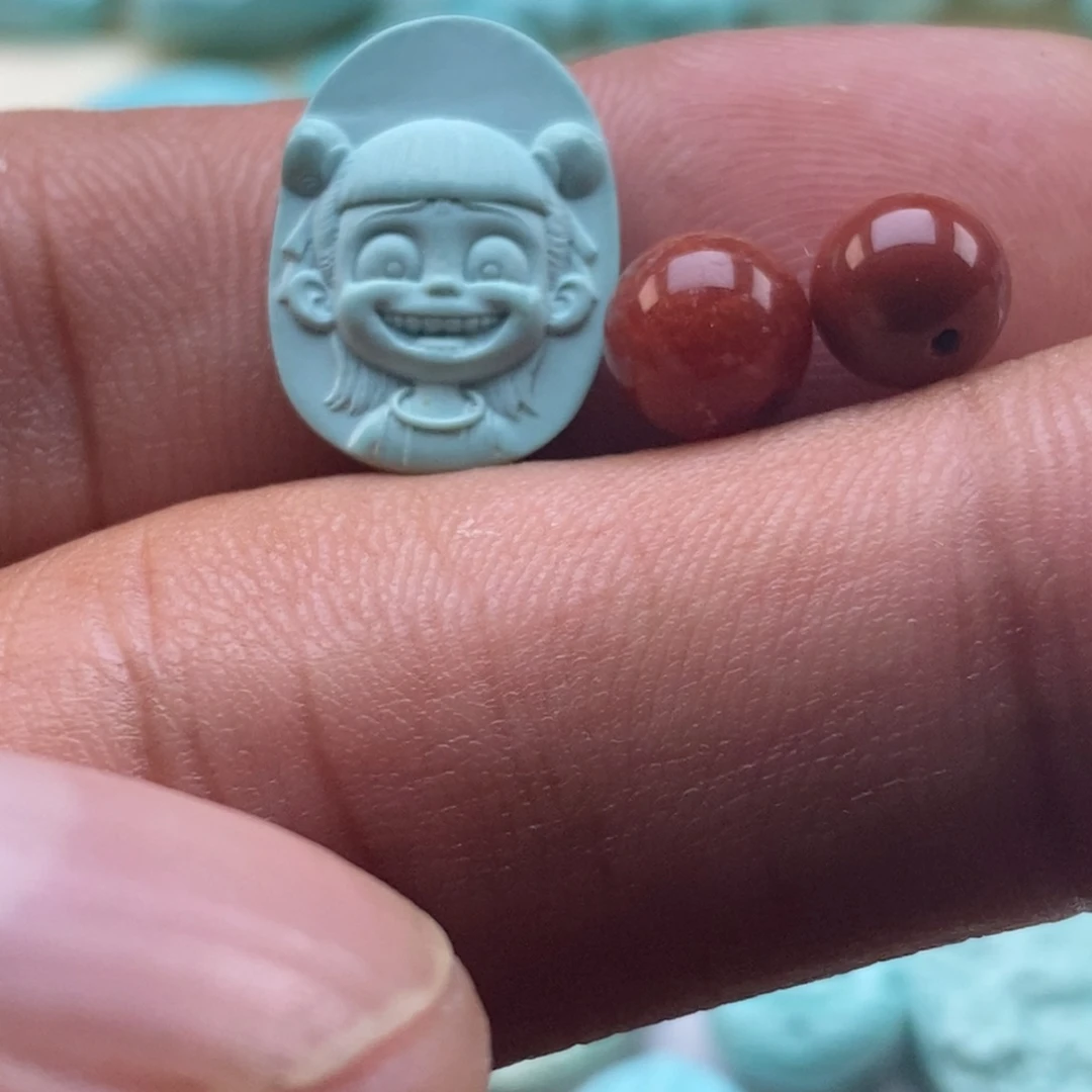 未镶嵌南红玛瑙珠宝半成品